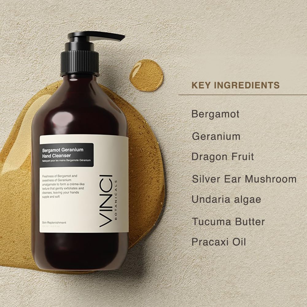 Vinci Botanicals mousse-lavante-douce: texture crémeuse qui nettoie sans tiraillement.