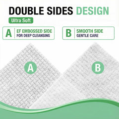 Serviettes Vinda 10x12 po, couverture généreuse pour le soin du visage.