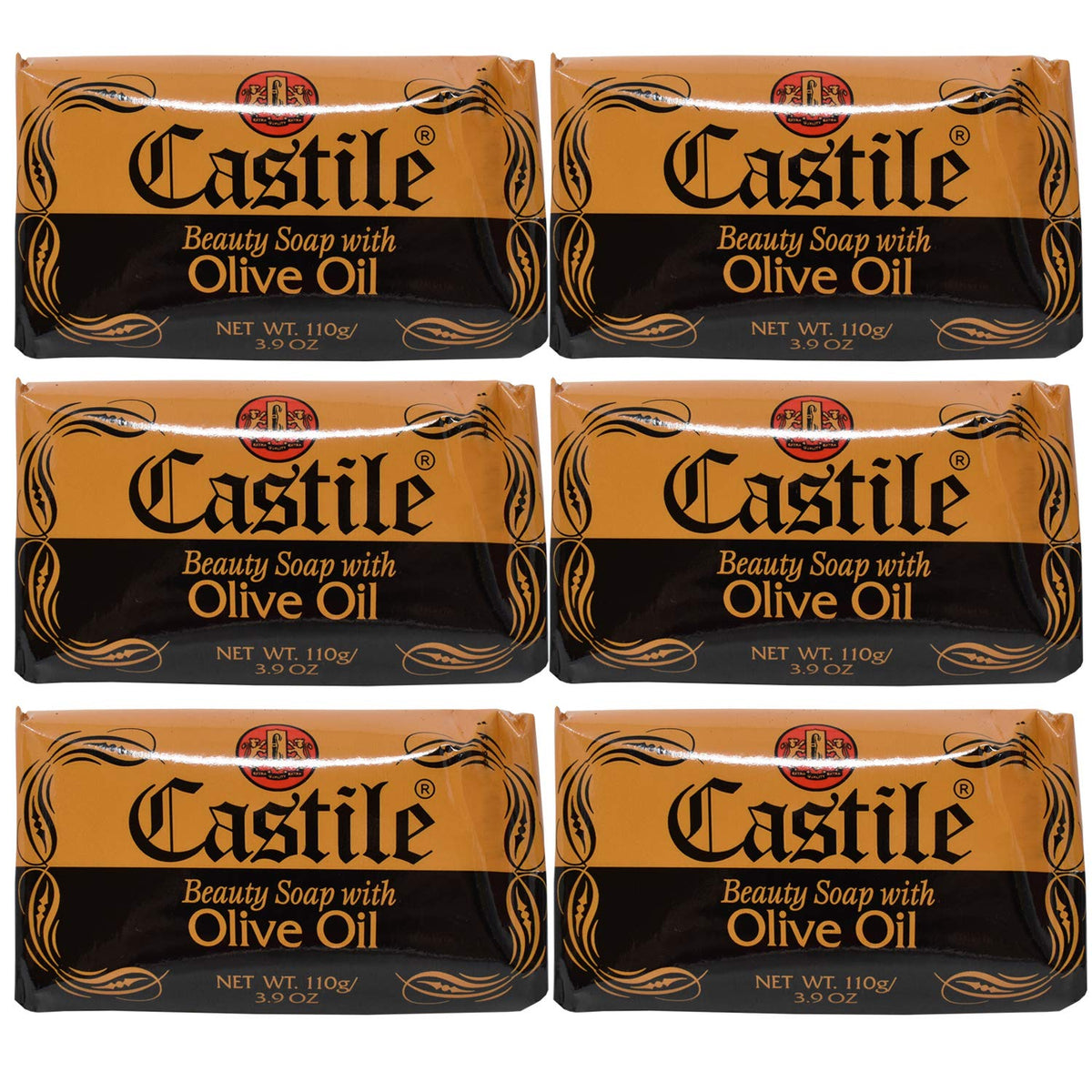 Vineen Savon Castille Olive, barre principale montrée, douceur pour la peau.