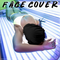 Cache-visage Vinsatin bleu offrant confort et protection UV.