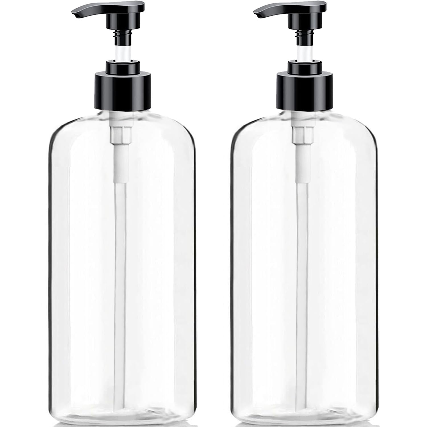 Flacon Pompe Vioetry 32 oz transparent, parfait pour savon ou lotion.