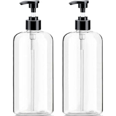 Flacon Pompe Vioetry 32 oz transparent, parfait pour savon ou lotion.