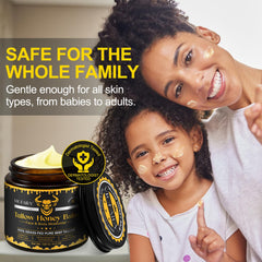VIOFAIRY Beef Tallow Honey Balm ingredients panel highlights grass-fed tallow and honey.