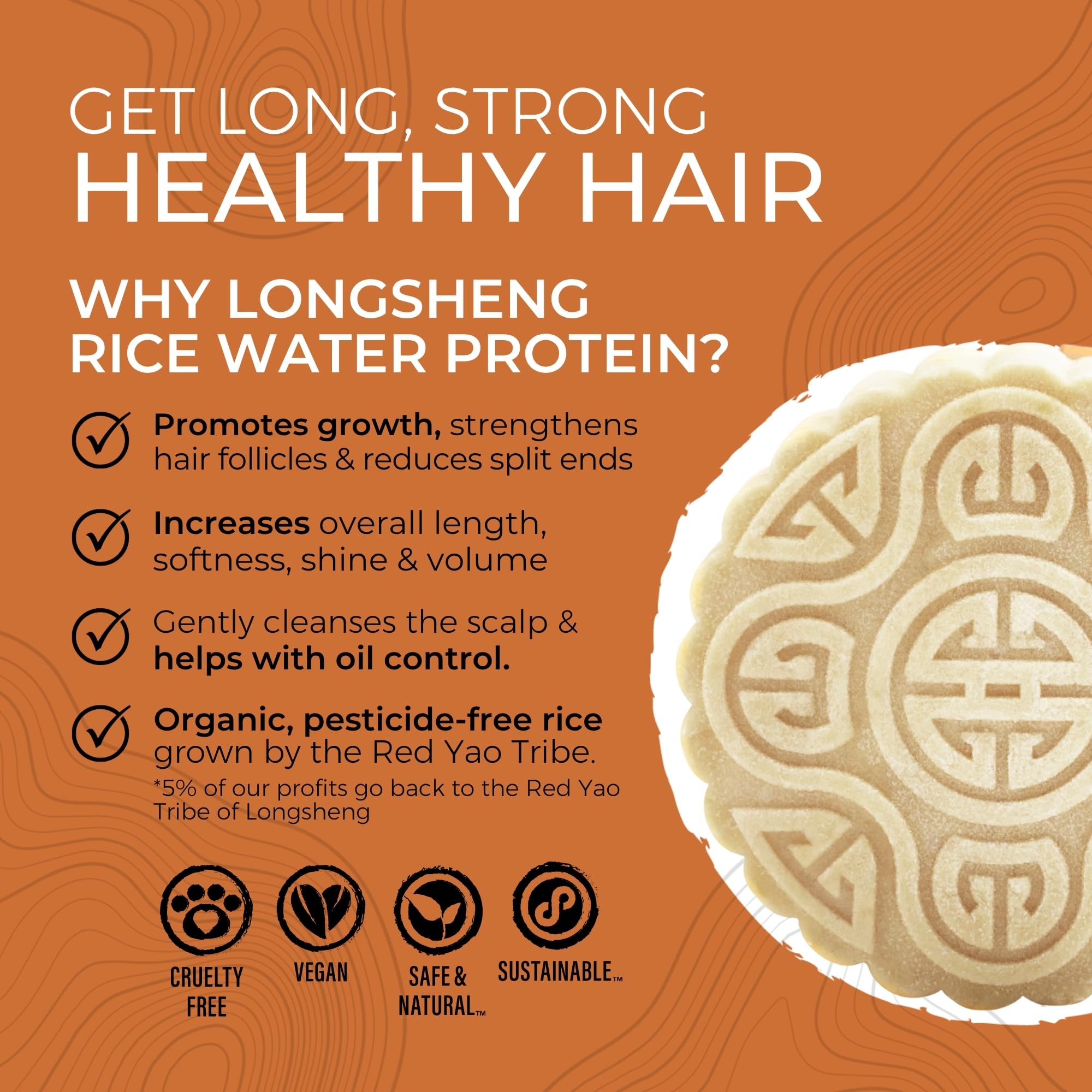 Viori Barre-shampooing clarifiant au lait de riz, revitalise les cheveux tout en pureté.