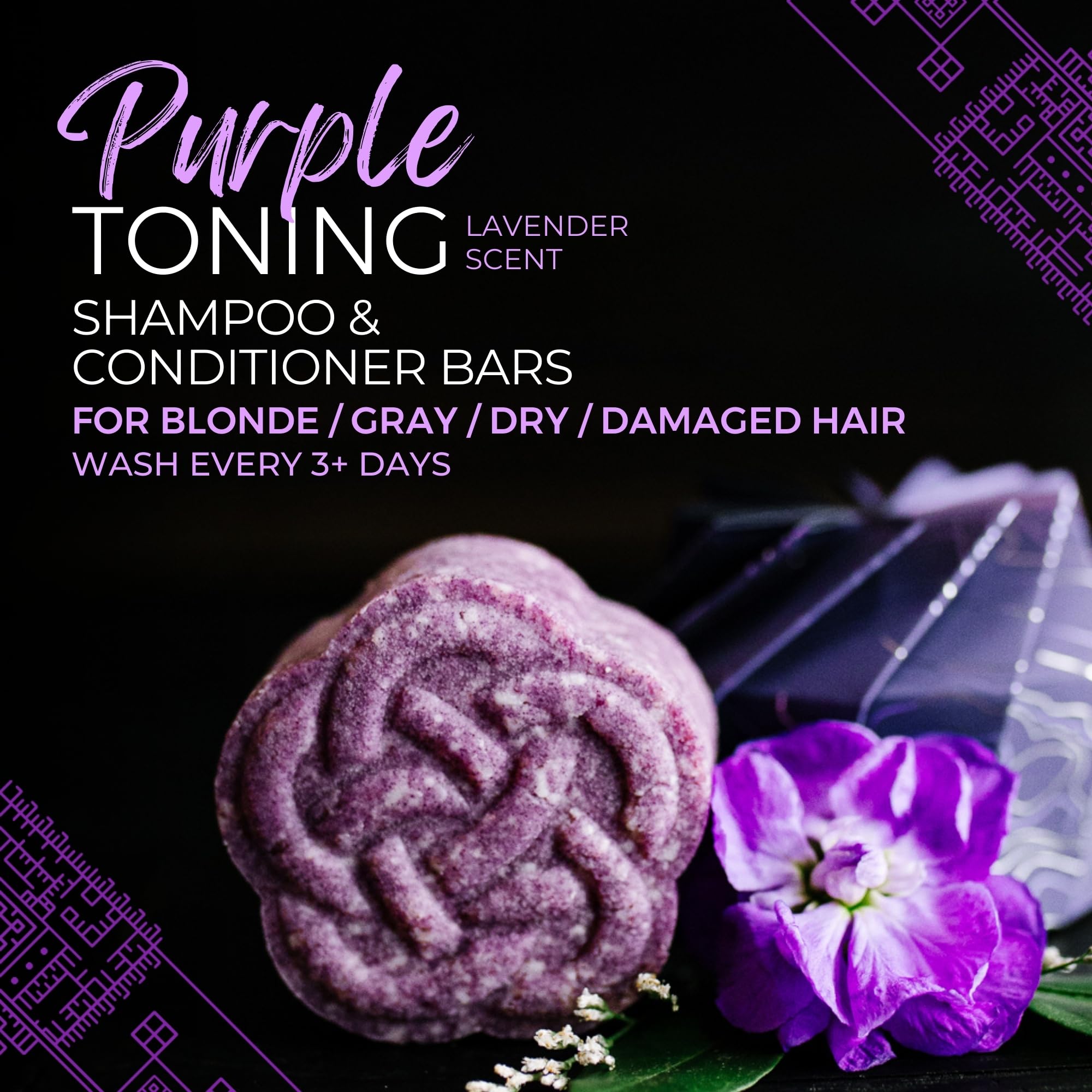 Shampoing violet Viori, ingrédients naturels pour nourrir les cheveux
