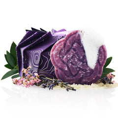 Barre Shampoing Violet Viori avec riz Longsheng pour blondes lumineux