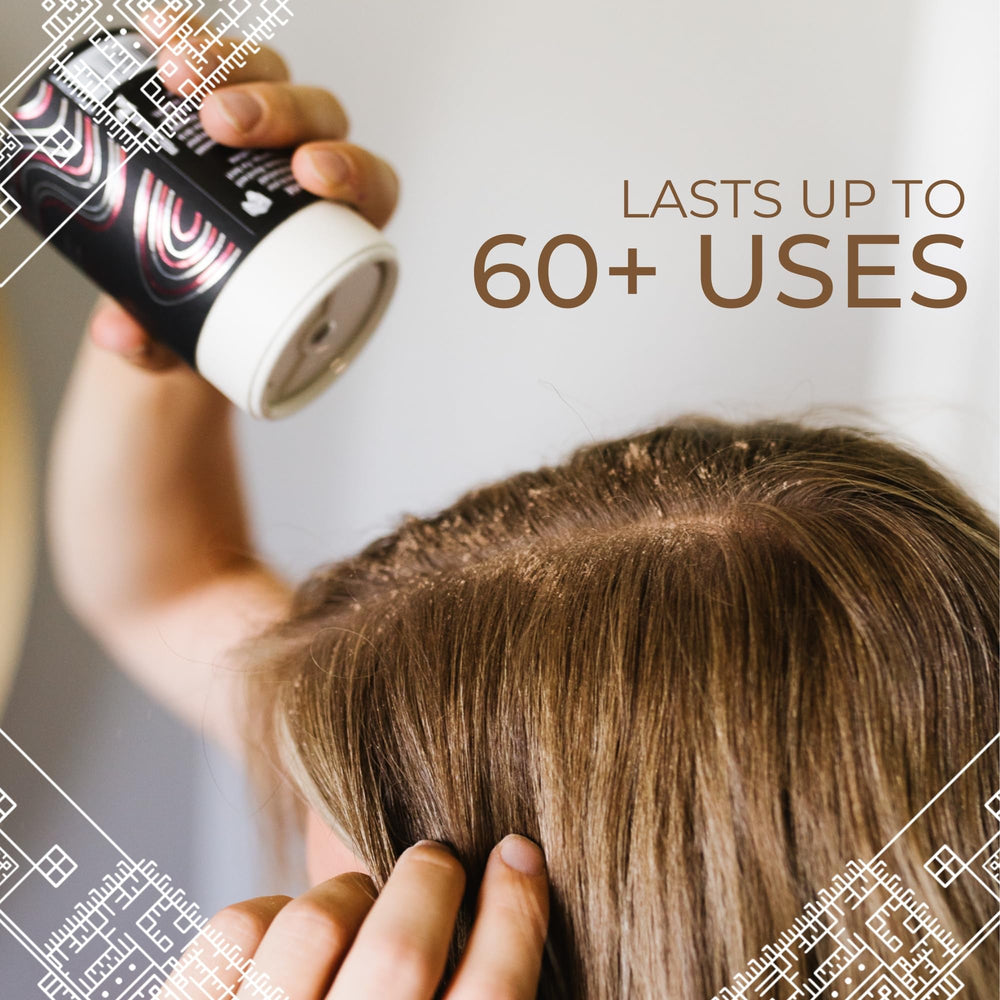 Poudre sèche Viori vanille coco – volume naturel à la racine pour cheveux fins.