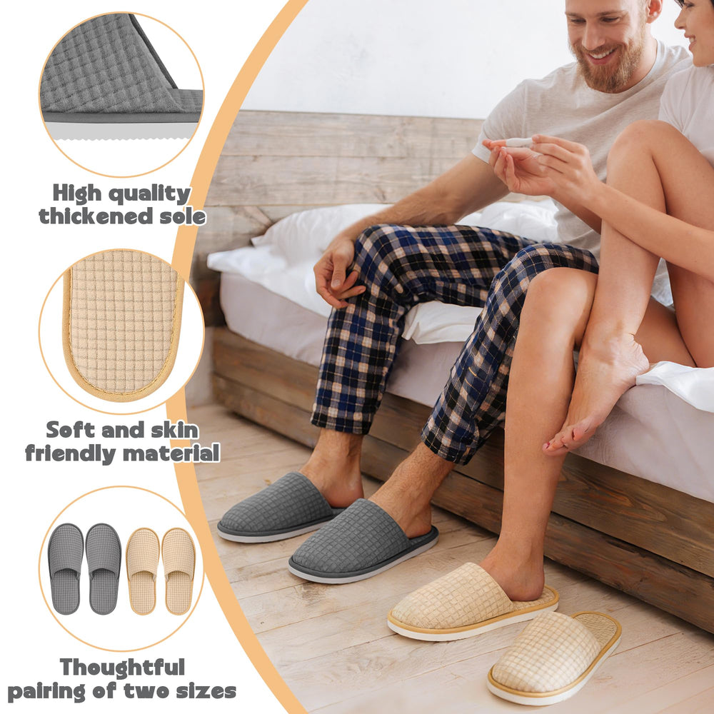 Chaussons Vipay confort domestique, pratique pour voyages.