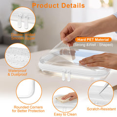 Viphope trousse toilette transparente trois pièces, pratique pour cosmétiques et soins.