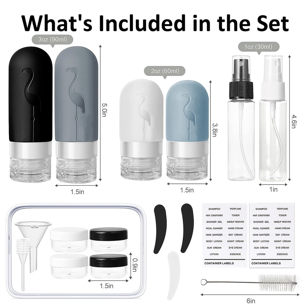 Bouteilles silicone Vipop de 3 onces, réutilisables et légères pour le voyage.