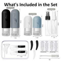 Bouteilles silicone Vipop de 3 onces, réutilisables et légères pour le voyage.