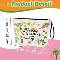 Virfuntaki trousse maquillage Hawaii : organisation pratique pour cosmetics en déplacement.