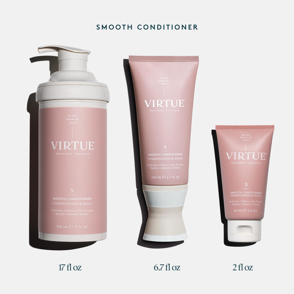 Virtue après-shampooing sans sulfates, sécurité pour les colorations.