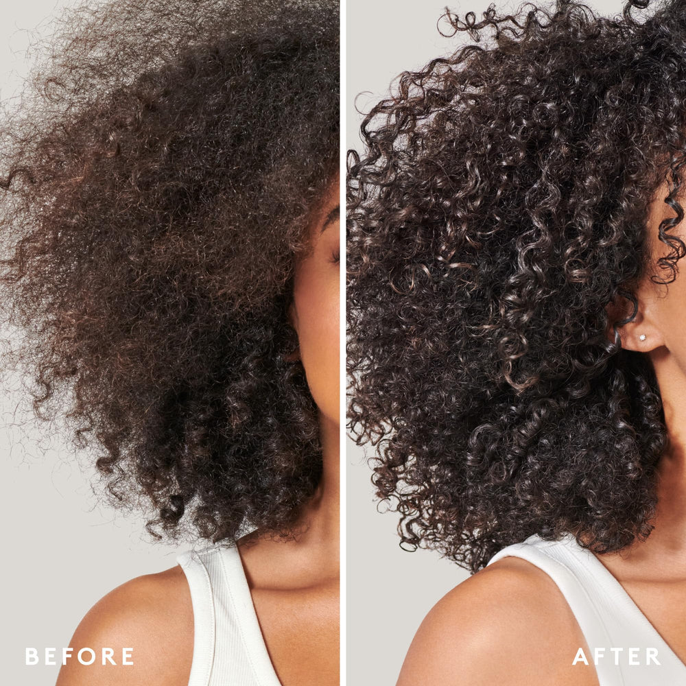 Conditionneur Virtue Curl convient à une routine post-shampoing pour un soin naturel.