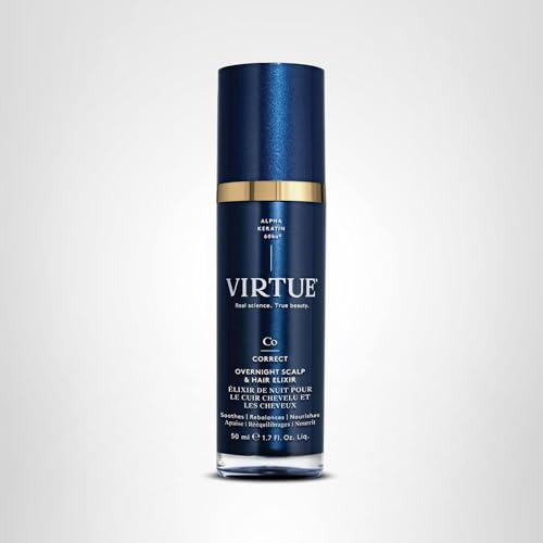 VIRTUE Correct Elixir nocturne – routine simple pour tous les types de cheveux.