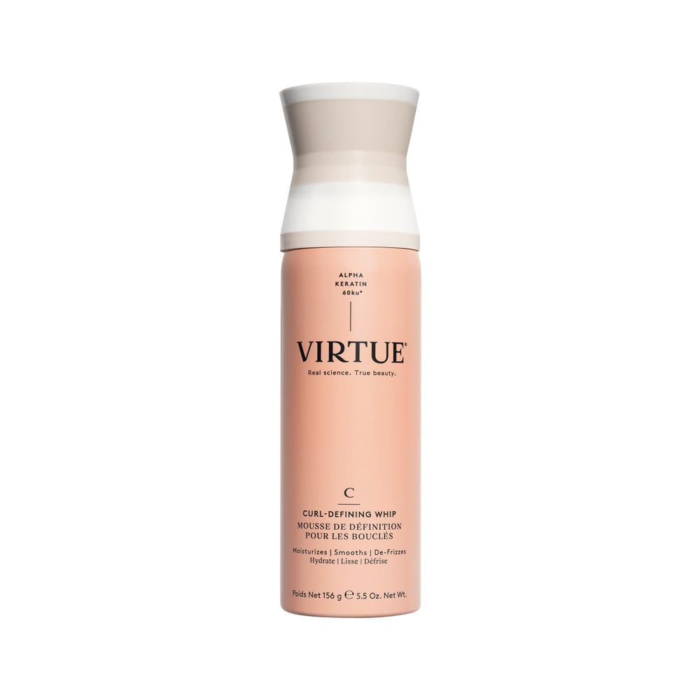 Virtue Curl Defining Whip : bouteille pratique pour une application homogène et sans frisottis.