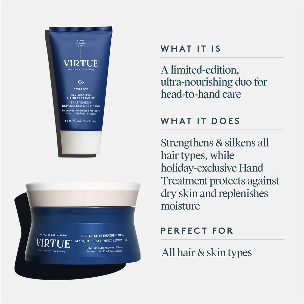 VIRTUE Duo Revival – texture riche de la crème mains pour une peau douce