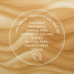 Virtue Flourish Shampooing – pompe : mousse légère démêlant sans alourdir les cheveux.