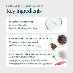 VIRTUE Frizz Block Spray : cheveux après application avec brillance légère.