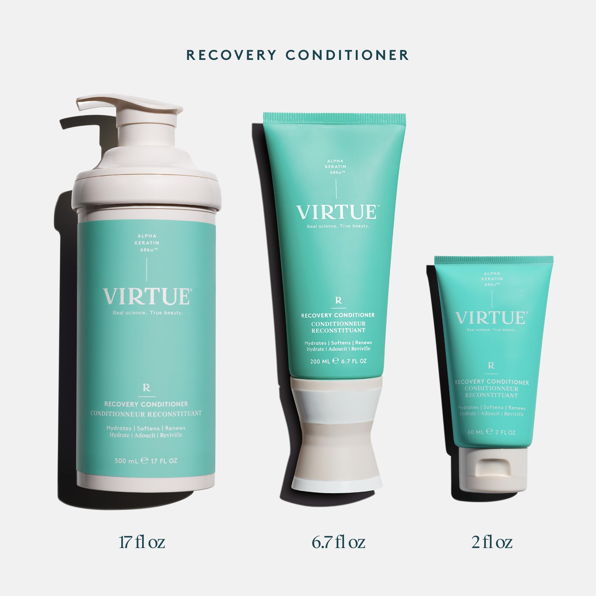 VIRTUE Recovery Conditioner, texture soyeuse, apporte souplesse.