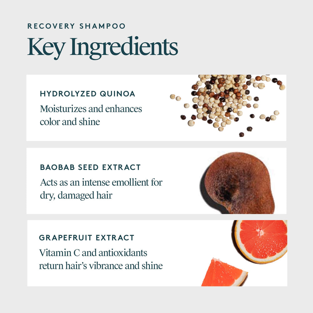 Virtue Recovery Shampoo – flacon mis en évidence, pratique pour usage quotidien.