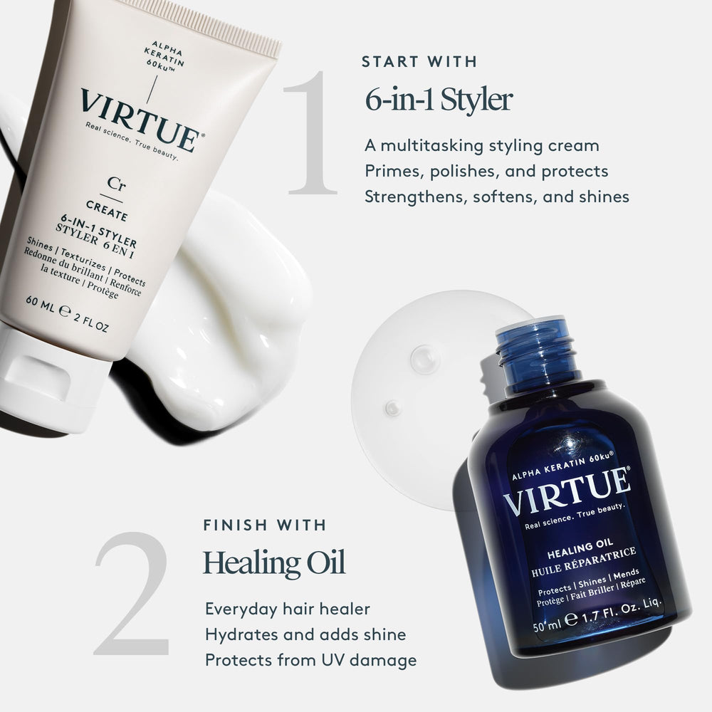 VIRTUE Sans sulfates protège la couleur et convient aux cheveux colorés