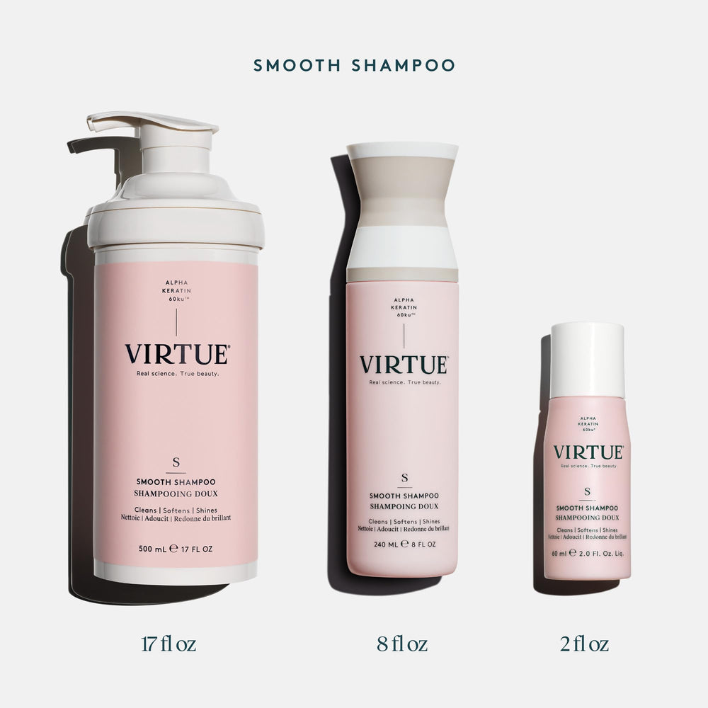 Cheveux bouclés et frisottis gérés par Virtue Smooth