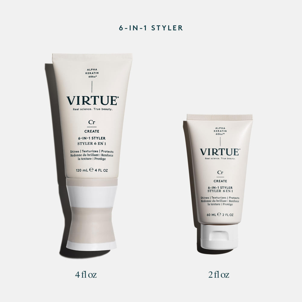 VIRTUE 6-en-1 Outil de coiffage sans sulfates respecte les cheveux colorés.