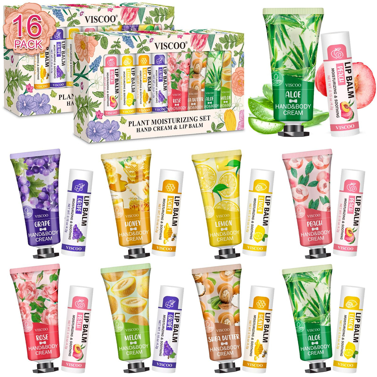 Coffret Viscoo 16 pièces prêt à offrir, parfait pour remercier les invités.
