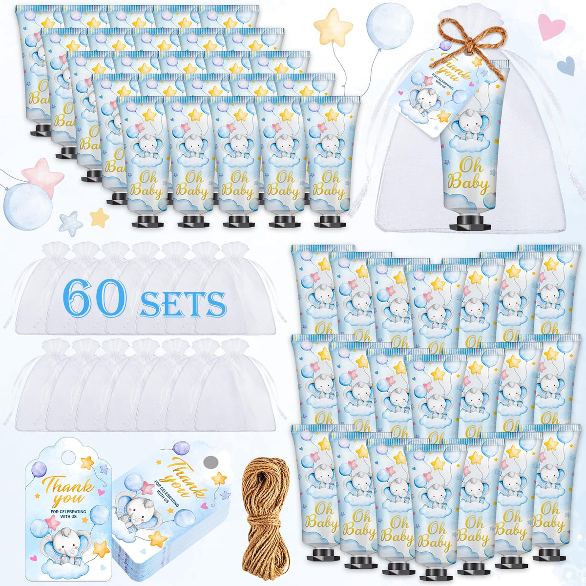 Viscoo crème mains bébé avec éléphant bleu et parfum délicat pour nourrir les mains.
