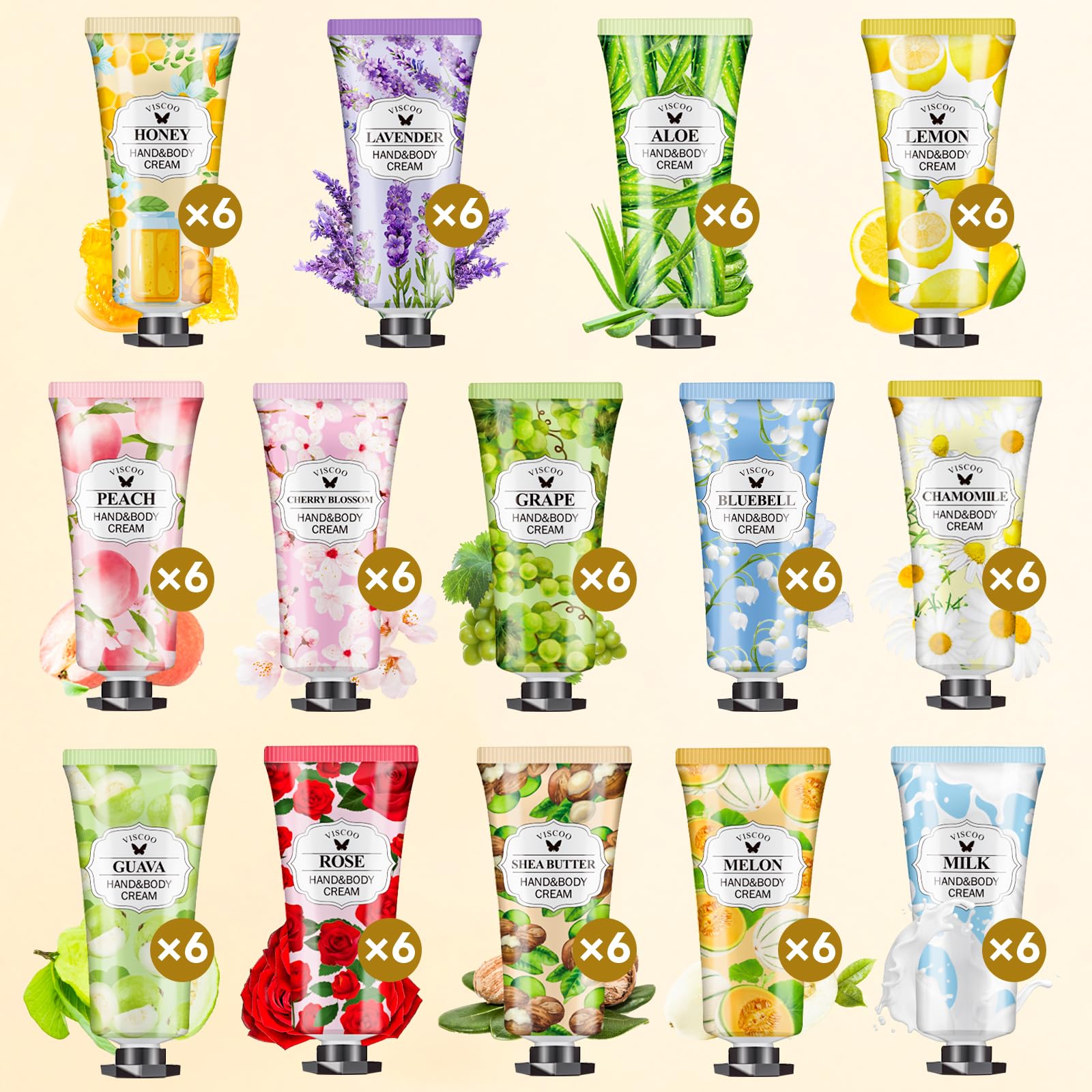 Viscoo Crème mains parfum Aloe, hydratation douce et rafraîchissante