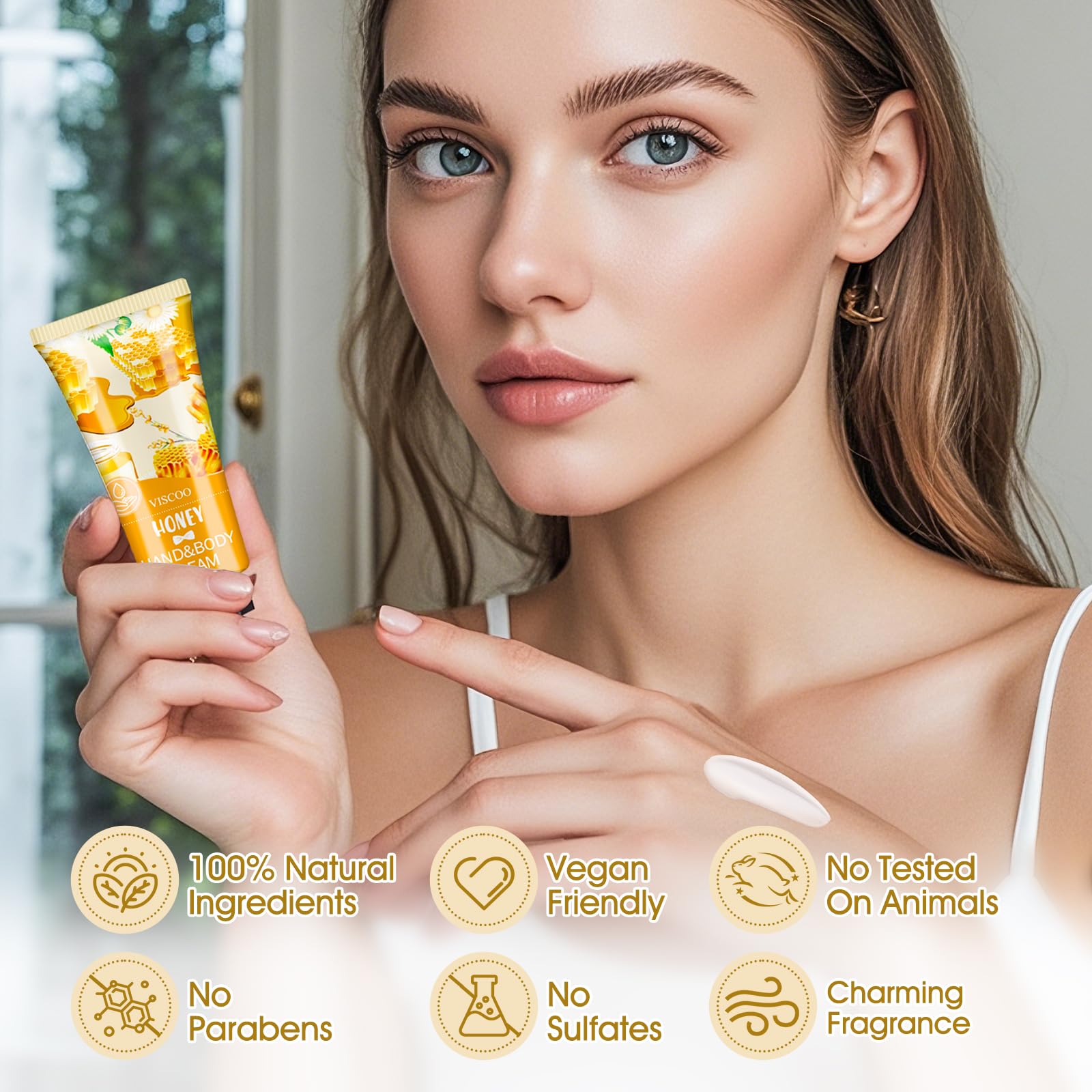 Viscoo Crème mains parfum Camomille, soin délicat pour toutes les peaux