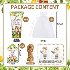 Design animaux jungle VISCOO: crèmes mains mignonnes parfaites pour baby shower.