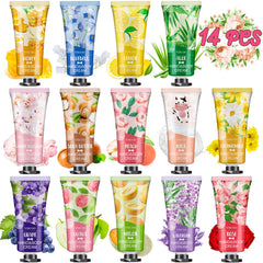 Viscoo ensemble de crèmes mains 14 parfums pour hydrater et revitaliser la peau.