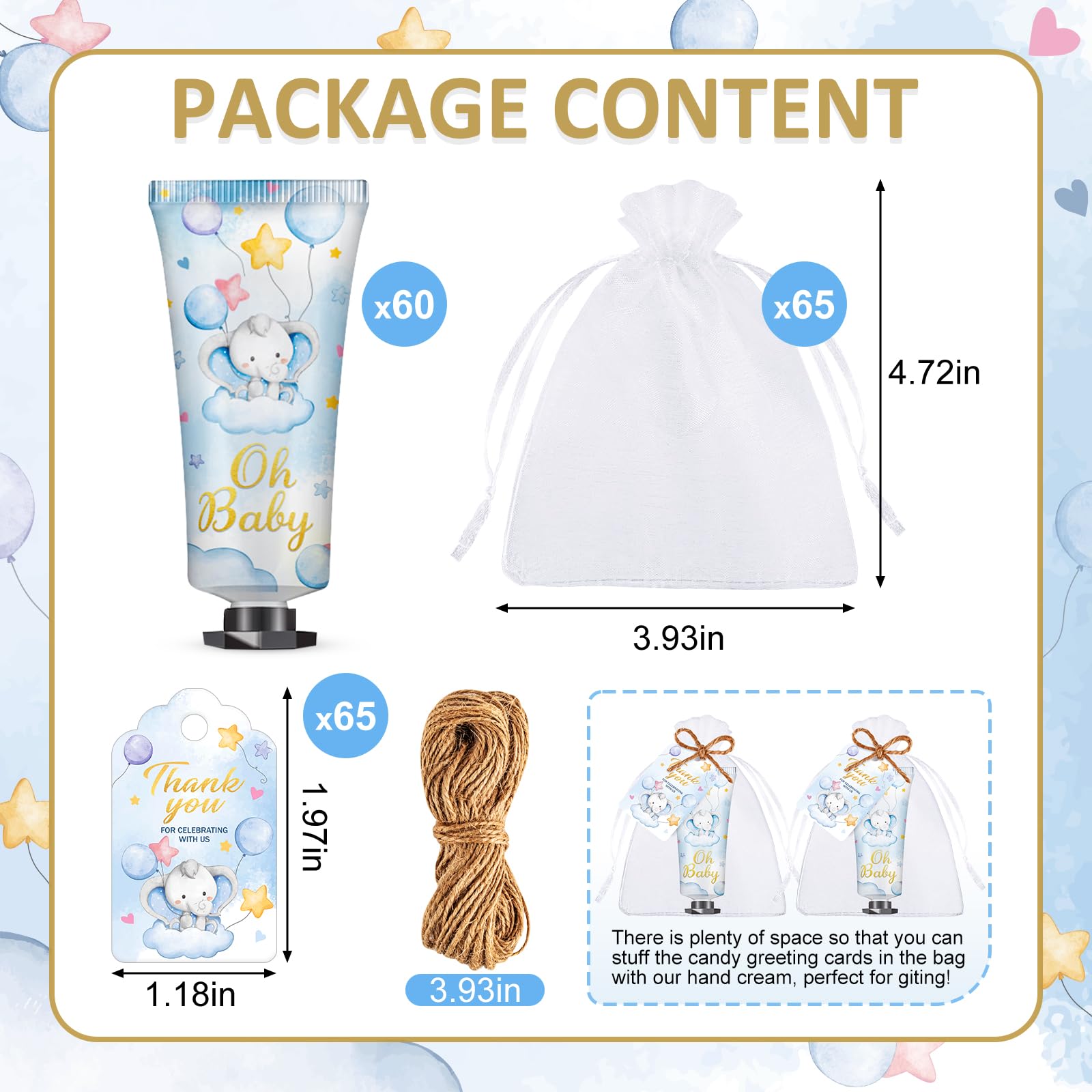 Sacs en organza bleus Viscoo pour emballage élégant des cadeaux.