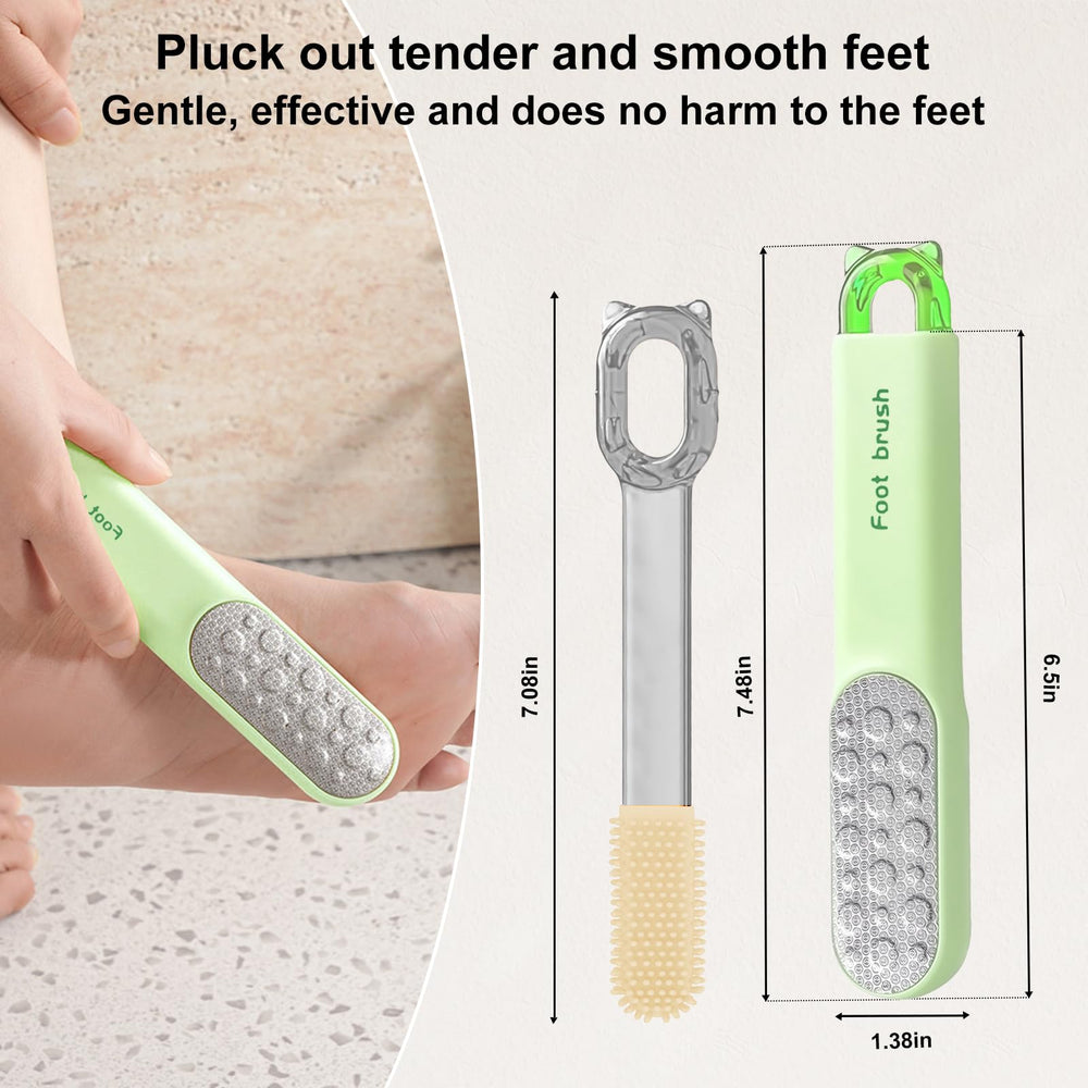 VISDOLL lime-pied-brosse-orteils-detachable ciblant les orteils.