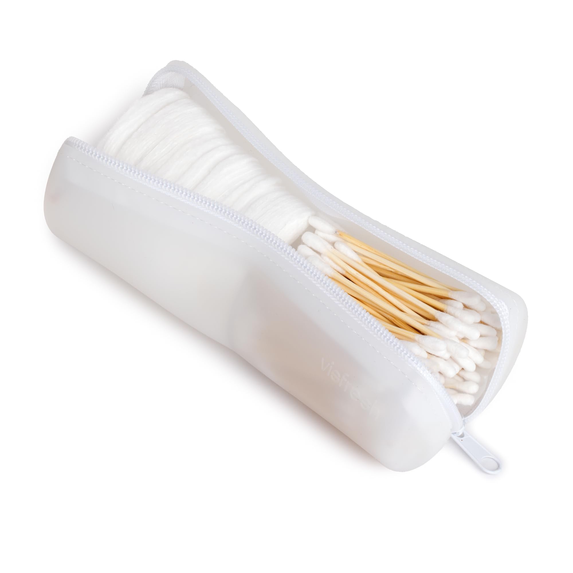 Visfresh étui coton-tiges voyage 2 en 1, rangement pratique en déplacement.