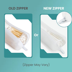 Visfresh étui coton-tiges voyage design translucide pour repérage rapide.