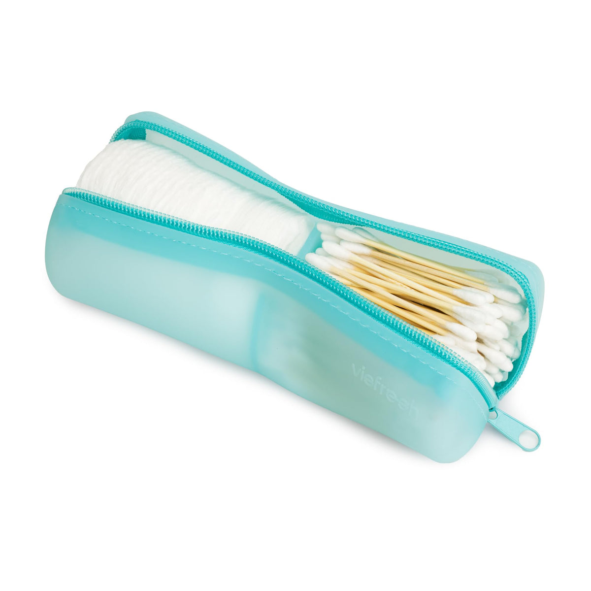 Visfresh etui voyage coton-tiges 2 en 1, organisation compacte pour déplacements.