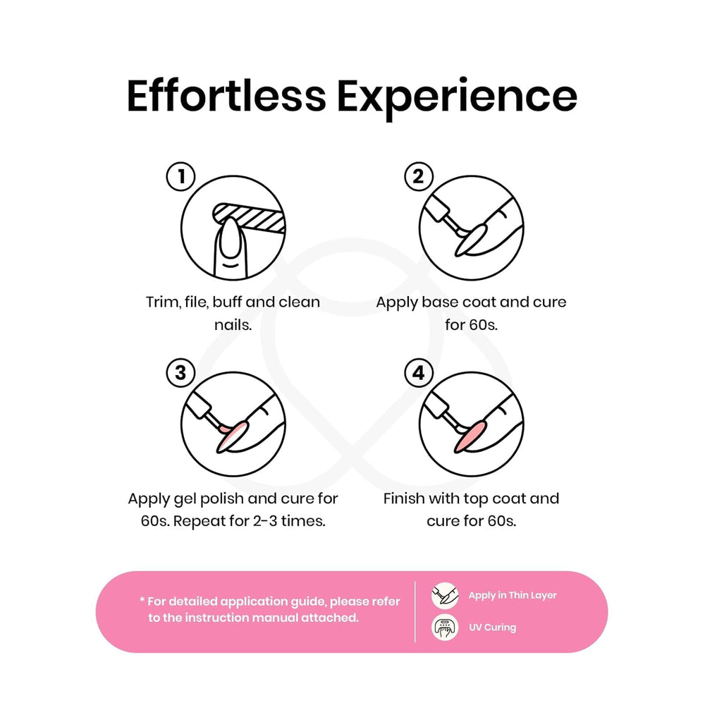 Ongles finis Vishine vernis gel nude rose irisée à domicile