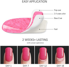 Application facile avec Vishine vernis gel, rendu uniforme.