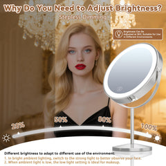 VisionSphere Miroir loupe rotation 360° pour angle parfait sans effort.