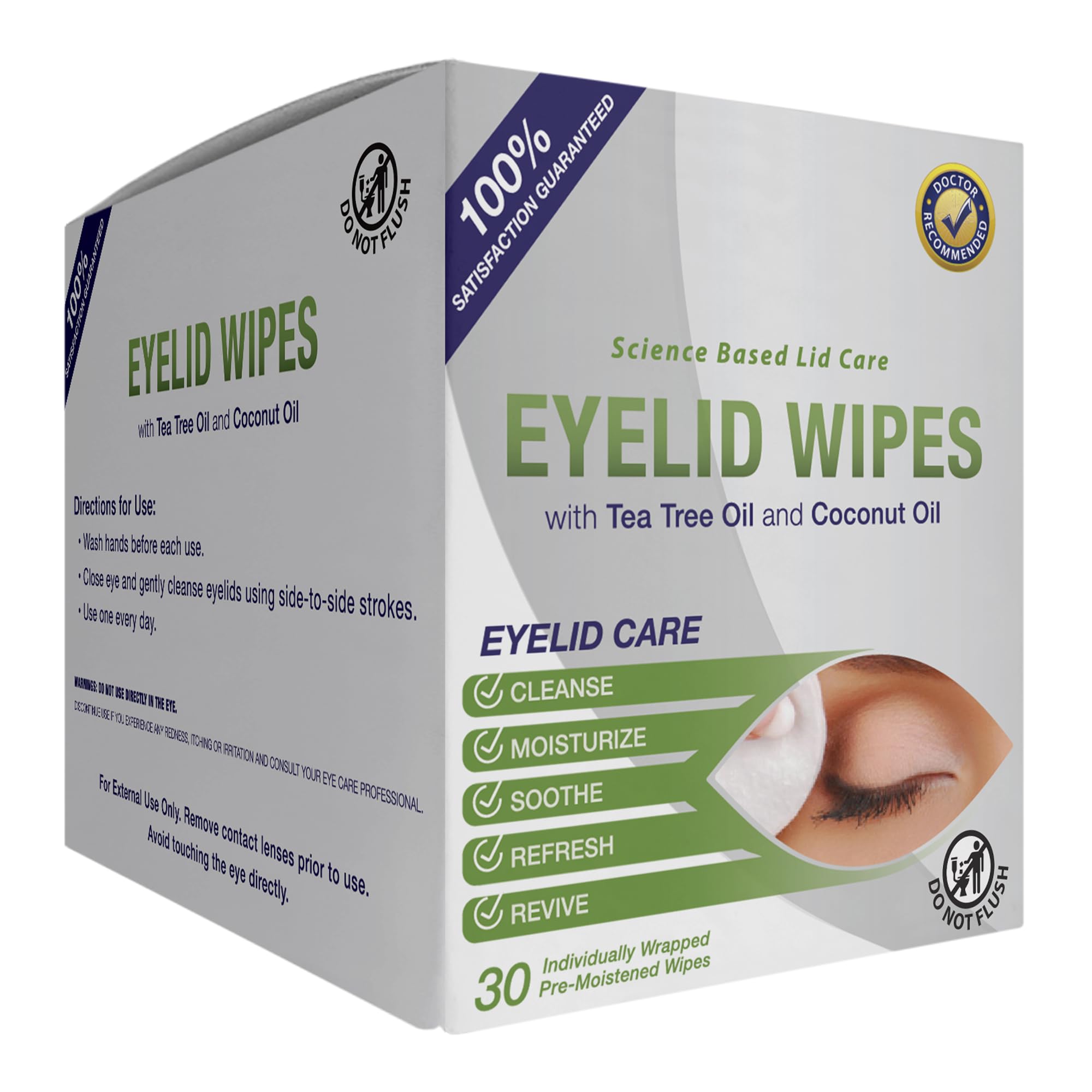 Nettoyage efficace autour des yeux pour un regard net.