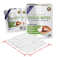 Texture douce Lunovus prête pour un nettoyage délicat des yeux.