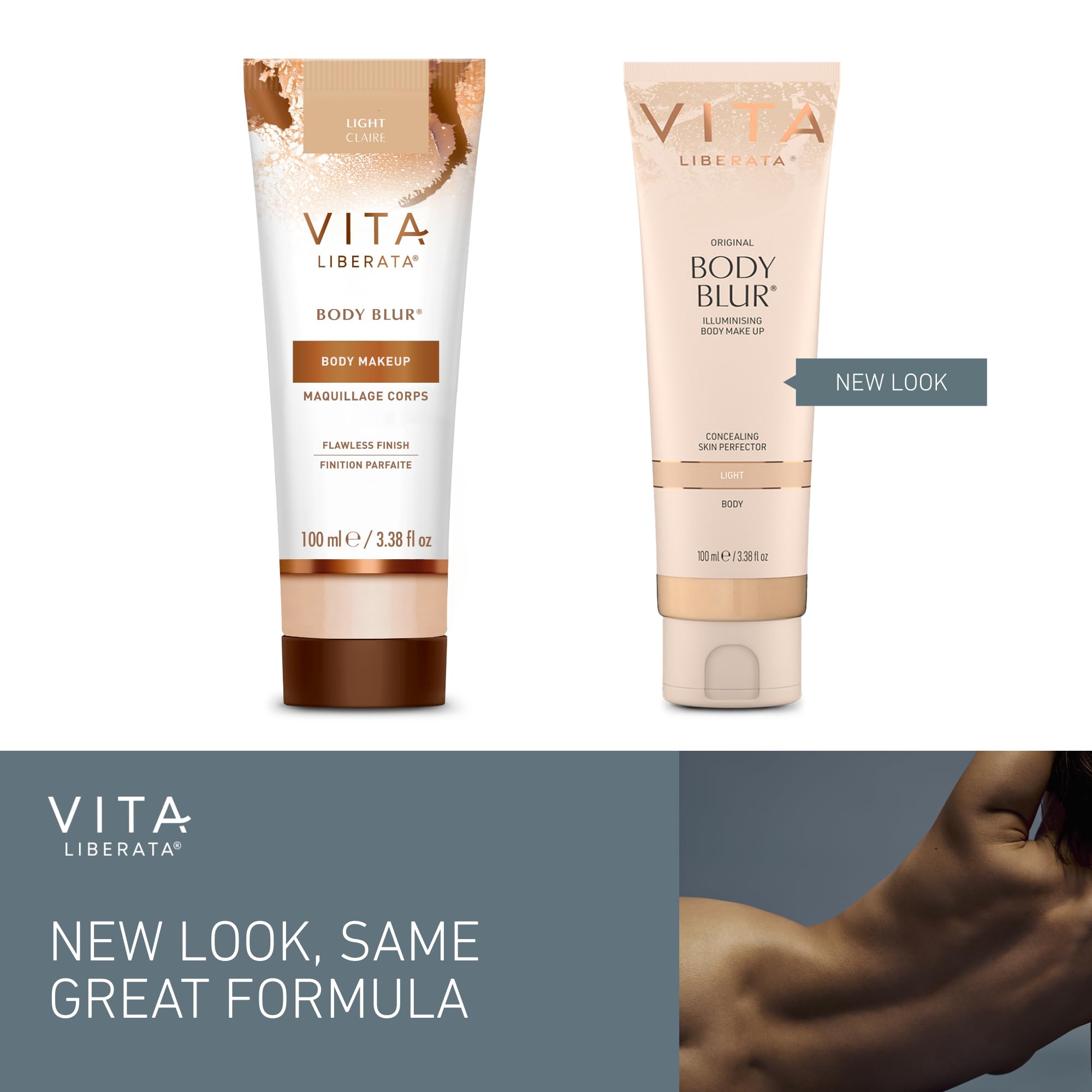 Vita Liberata Body Blur appliqué au mitton assure diffusion homogène sans traces.