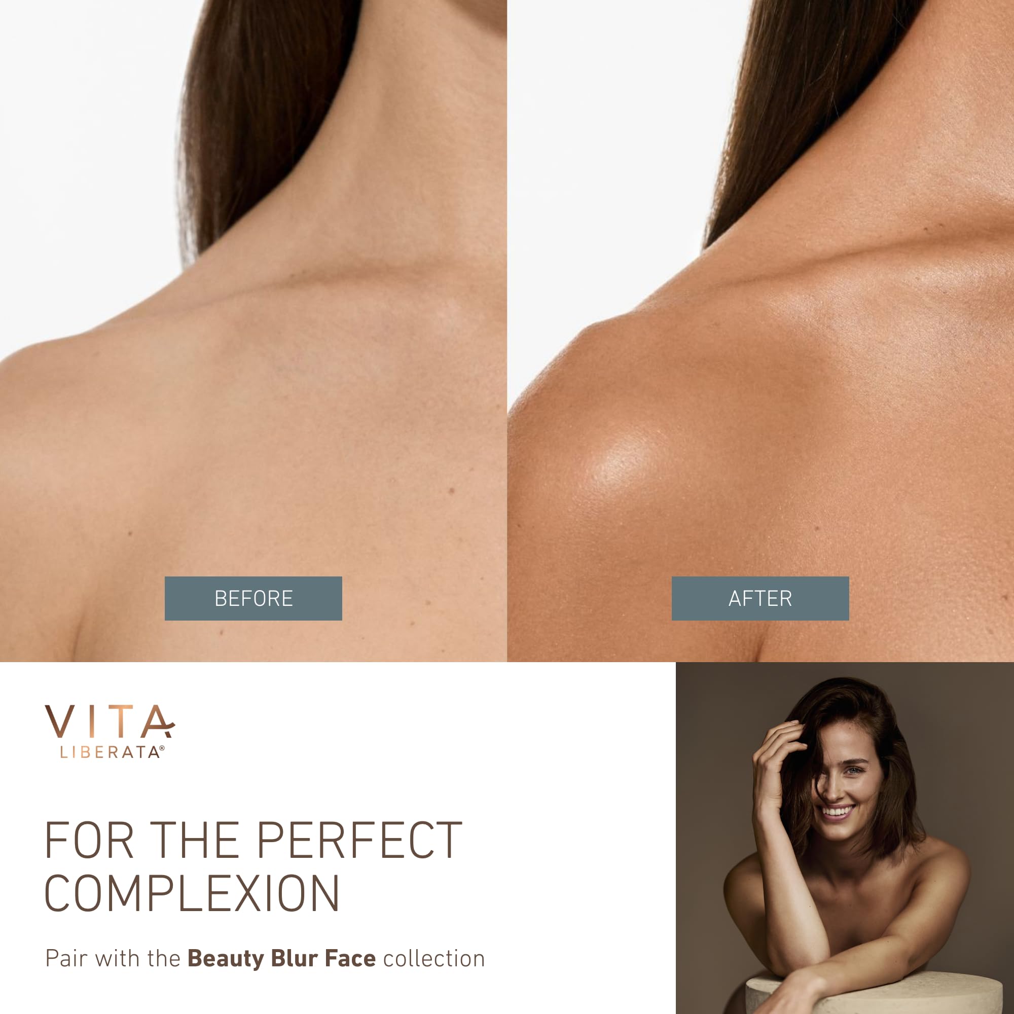 Vita Liberata Body Blur avec ingrédients bio hydratants pour une peau douce.