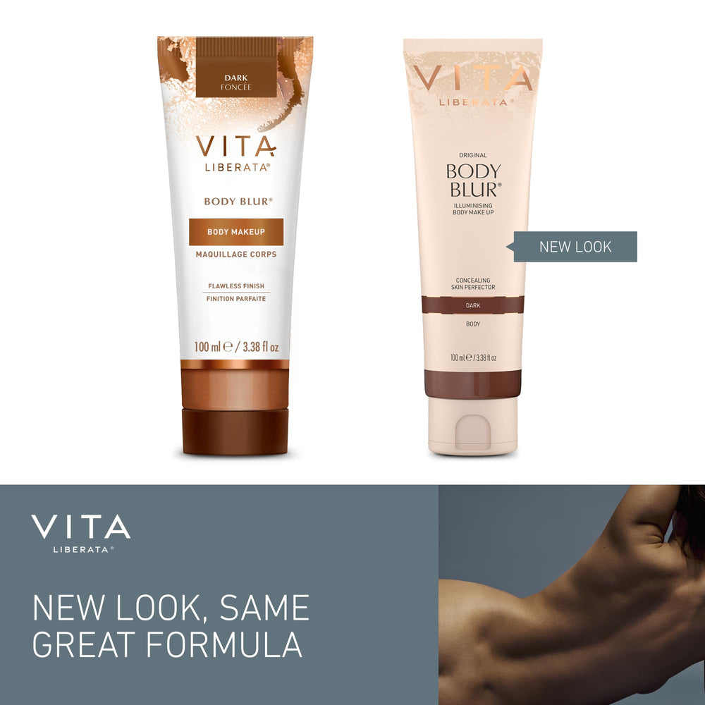 Peau hydratée grâce à Vita Liberata Body Blur et ingrédients biologiques.