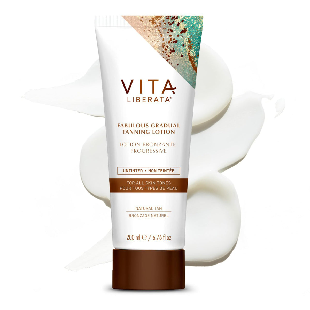 VITA LIBERATA Fabulous Gradual – bouteille montrant la lotion hydratante pour un hâle naturel