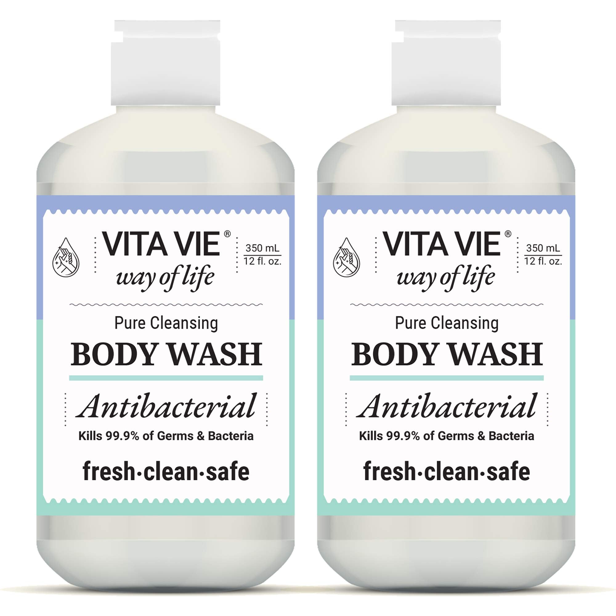 Vita Vie gel-douche citron, bouteille lumineuse, parfum vivifiant pour démarrer la journée