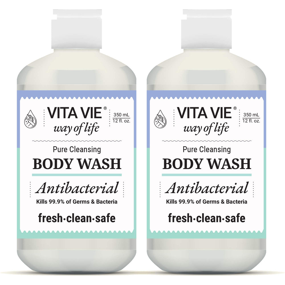 Vita Vie gel-douche citron, bouteille lumineuse, parfum vivifiant pour démarrer la journée